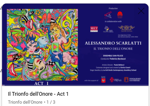 Video – IL TRIONFO DELL’ONORE